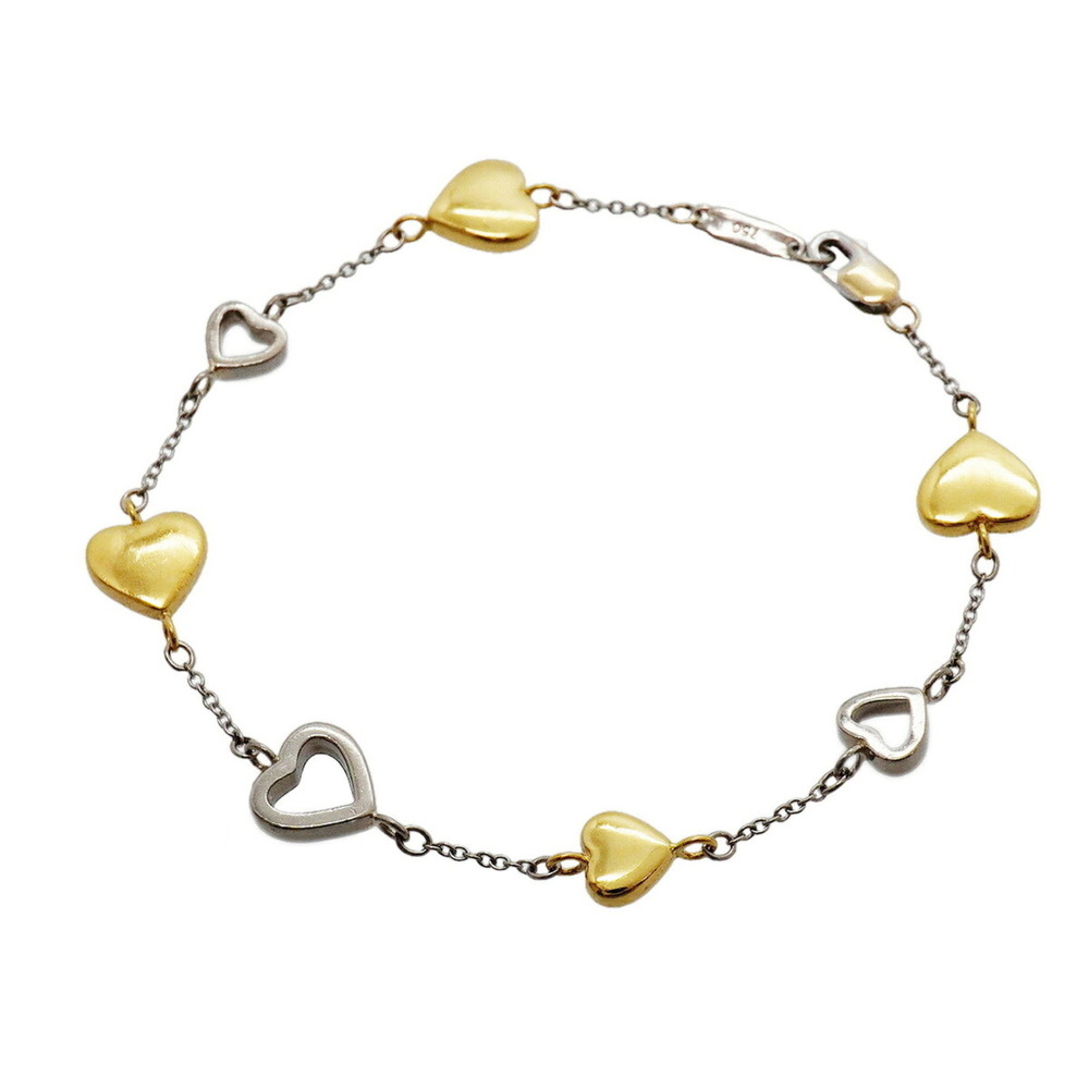 TIFFANY & CO. 18k Gold Heart Charm Bracelet